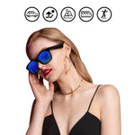 Lunettes de soleil audio Bluetooth intelligentes A12 Lunettes Bluetooth, bleu, noir, vert, or rouge, argent