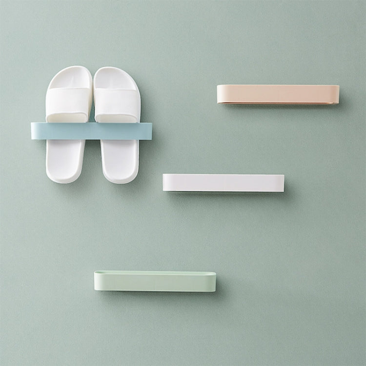 Étagère de rangement sans couture à coller au mur, étagère à chaussures à coller au mur, étagère à pantoufles murale pour salle de bain, livraison aléatoire de couleur, livraison aléatoire de couleur