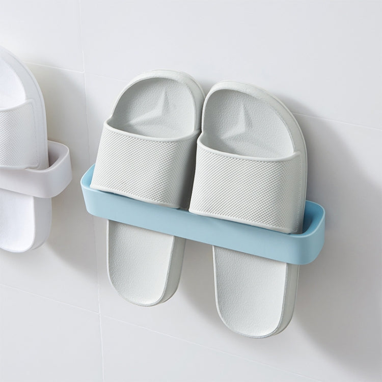 Étagère de rangement sans couture à coller au mur, étagère à chaussures à coller au mur, étagère à pantoufles murale pour salle de bain, livraison aléatoire de couleur, livraison aléatoire de couleur