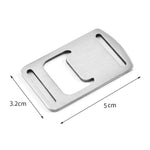 20 décapsuleurs en ruban, décapsuleur de carte en acier inoxydable, décapsuleur de sangle de sac à dos d'extérieur, décapsuleur de lanière, 20 cartes
