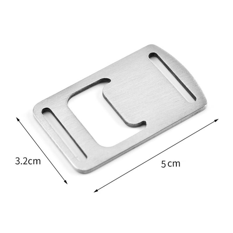 20 décapsuleurs en ruban, décapsuleur de carte en acier inoxydable, décapsuleur de sangle de sac à dos d'extérieur, décapsuleur de lanière, 20 cartes