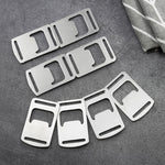 20 décapsuleurs en ruban, décapsuleur de carte en acier inoxydable, décapsuleur de sangle de sac à dos d'extérieur, décapsuleur de lanière, 20 cartes