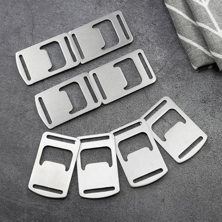 20 décapsuleurs en ruban, décapsuleur de carte en acier inoxydable, décapsuleur de sangle de sac à dos d'extérieur, décapsuleur de lanière, 20 cartes