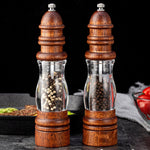 Mouli à poivre en forme de phare en bois, manuel, pour sel de mer, style 2