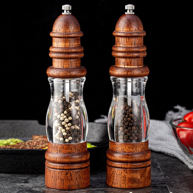 Mouli à poivre en forme de phare en bois, manuel, pour sel de mer, style 2
