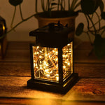 Lumière solaire de bougie à fil de cuivre, étanche pour jardin extérieur, lumière décorative de pelouse, fil de cuivre / lumière chaude