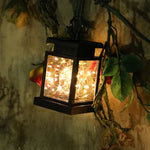 Lumière solaire de bougie à fil de cuivre, étanche pour jardin extérieur, lumière décorative de pelouse, fil de cuivre / lumière chaude