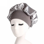 2 bonnet de nuit TJM-301 avec large bord et bandeau élastique, bonnet de chimiothérapie pour femme, bonnet de soin des cheveux, M 56-58cm