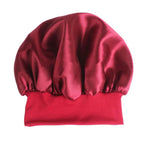 2 bonnet de nuit TJM-301 avec large bord et bandeau élastique, bonnet de chimiothérapie pour femme, bonnet de soin des cheveux, M 56-58cm