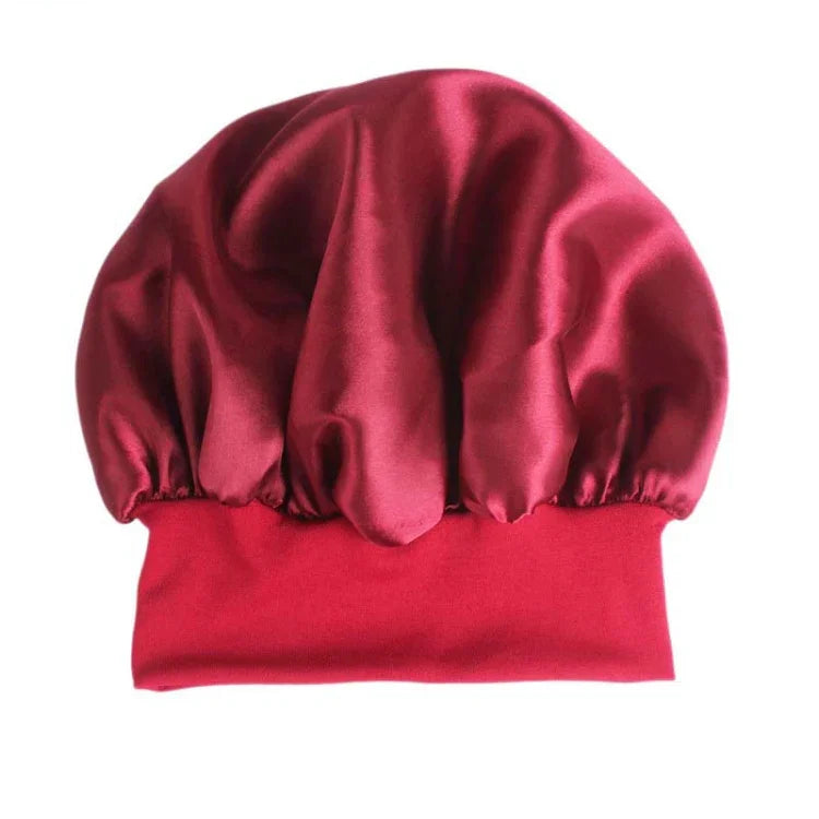 2 bonnet de nuit TJM-301 avec large bord et bandeau élastique, bonnet de chimiothérapie pour femme, bonnet de soin des cheveux, M 56-58cm
