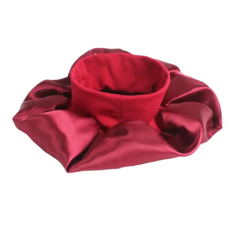 2 bonnet de nuit TJM-301 avec large bord et bandeau élastique, bonnet de chimiothérapie pour femme, bonnet de soin des cheveux, M 56-58cm