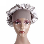 2 bonnet de nuit TJM-301 avec large bord et bandeau élastique, bonnet de chimiothérapie pour femme, bonnet de soin des cheveux, M 56-58cm