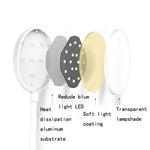 Charging 800mAh Single Color Temperature Three-level Adjustment LED Clip Desk Lamp USB Eye Protection Bedside Lamp, Plug-in, Charging 1200mAh, Charging 800mAh