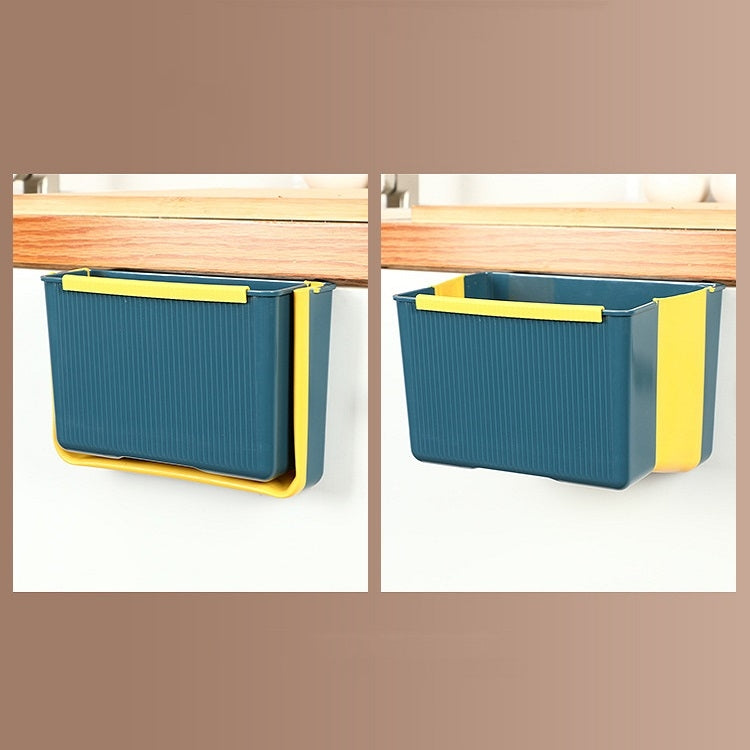 Poubelle de tri pliable murale de cuisine portable, murale (bleue), murale (grise)