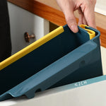 Poubelle de tri pliable murale de cuisine portable, murale (bleue), murale (grise)