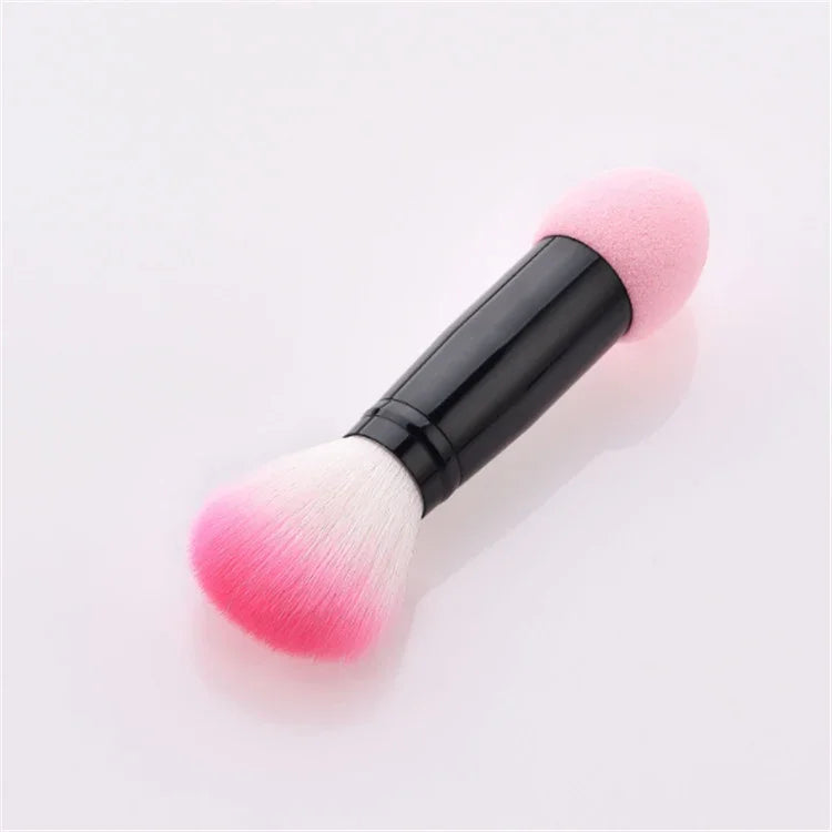 3 PCS Pinceau de maquillage double tête Houpette Poudre libre Outil de maquillage