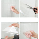 Papier peint cuisine anti-huile, papier peint transparent étanche pour cuisinière, papier peint transparent