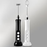Fouet Électrique Ménager, Mini Mélangeur Sans Fil Portatif Rechargeable pour Pâtisserie, Mousseur à Lait, Blanc, Noir