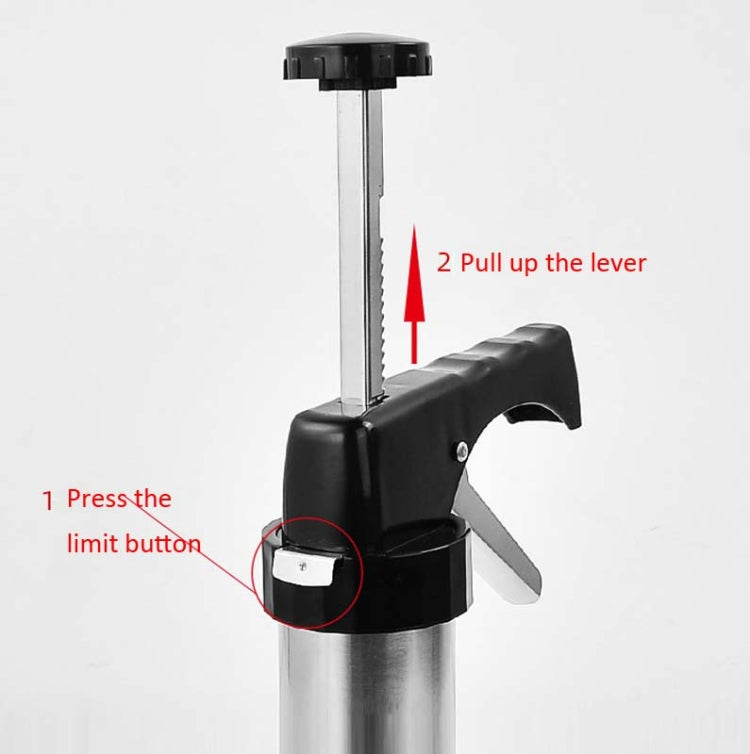 Pistolet à pâtisserie multifonction en acier inoxydable, ensemble machine à biscuits et gâteaux à presser à la main, outils de cuisson DIY pour la maison, 16 en 1 (argent)