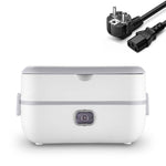 Lunch Box With Electric Heating And Heat Preservation Can Be Plugged In Barrel Office Worker Rice Cooker, EU Plug Double-gut