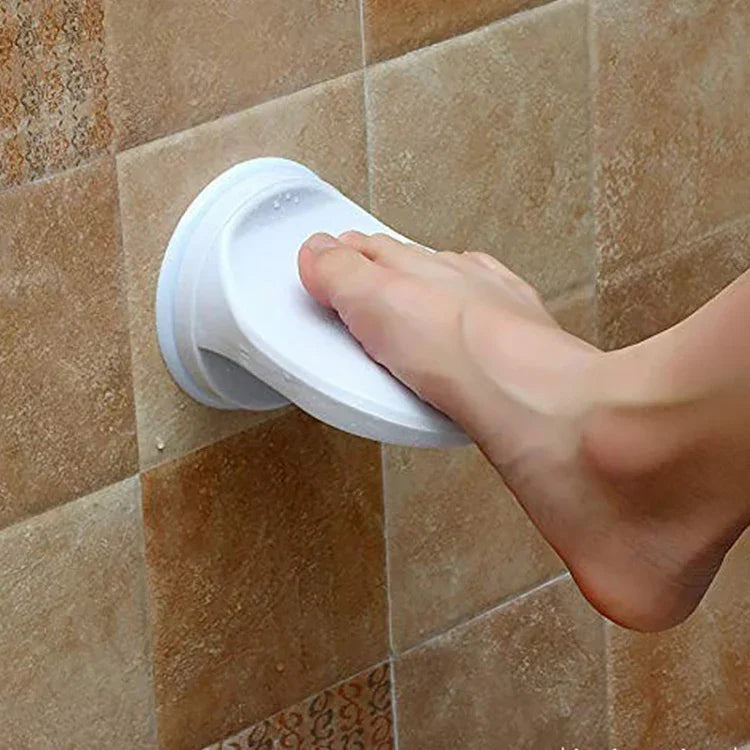 Pédale de pied de salle de bain amovible avec ventouse, sans perçage ni pliage