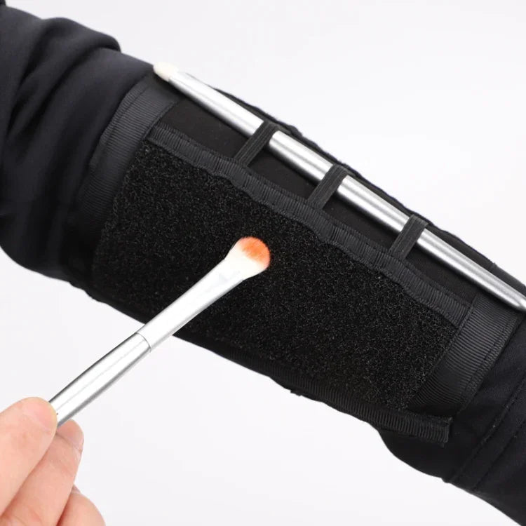 Éponge nettoyante pour pinceaux de maquillage, outils de nettoyage à sec spéciaux pour maquilleurs, lanières de nettoyage, bracelets.