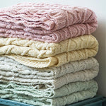 Couverture de loisirs douce pour décoration maison en chenille tricotée, couverture pour canapé, couverture pour climatisation, couverture de voiture, 130x180cm