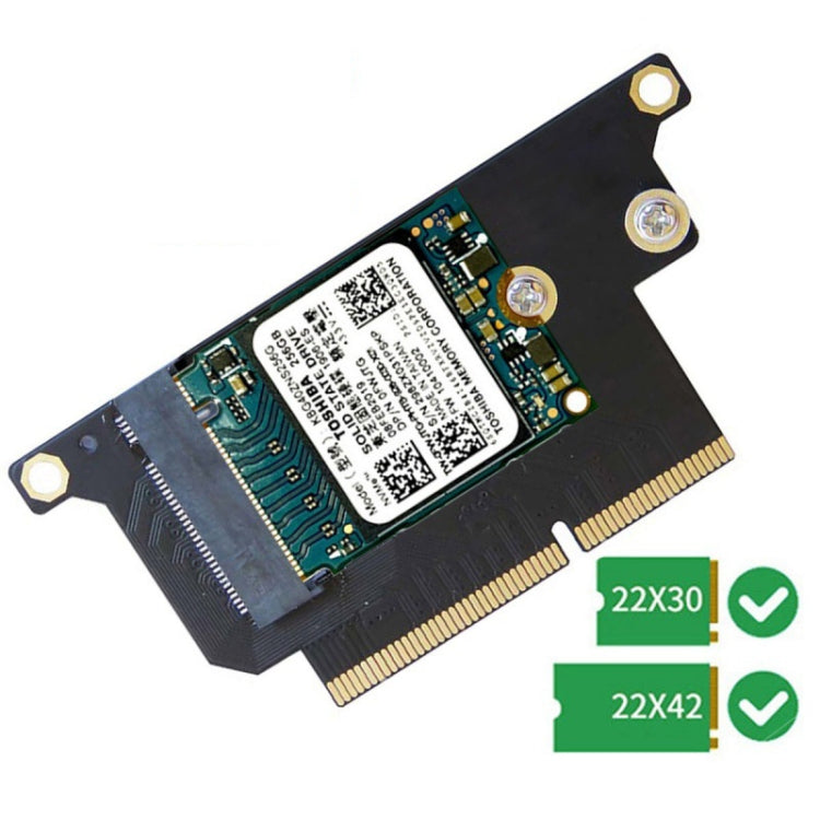 2 cartes adaptatrices SSD NVMe M.2 NGFF pour MacBook Pro 13,3 pouces A1708 (2016 - 2017)