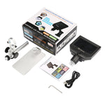 Microscope de réparation téléphone mobile HD G600A, écran 4,3 pouces, microscope numérique, microscope électronique, prise UE, prise US