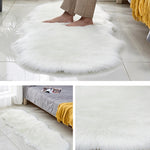 Tapis de sol en similicuir, tapis de canapé en fausse laine, coussins en polaire, tapis de rebord de fenêtre, 60x180cm