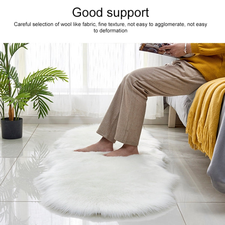 Tapis de sol en similicuir, tapis de canapé en fausse laine, coussins en polaire, tapis de rebord de fenêtre, 60x180cm