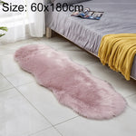 Tapis de sol en similicuir, tapis de canapé en fausse laine, coussins en polaire, tapis de rebord de fenêtre, 60x180cm
