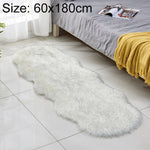 Tapis de sol en similicuir, tapis de canapé en fausse laine, coussins en polaire, tapis de rebord de fenêtre, 60x180cm