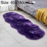 Tapis de sol en similicuir, tapis de canapé en fausse laine, coussins en polaire, tapis de rebord de fenêtre, 60x180cm