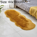 Tapis de sol en similicuir, tapis de canapé en fausse laine, coussins en polaire, tapis de rebord de fenêtre, 60x180cm