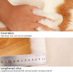 Décoration de tapis en peluche en fausse fourrure pour salon, tapis de sol de yoga, 60 cm, 80 cm, 90 cm, 100 cm