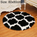 Décoration de tapis en peluche en fausse fourrure pour salon, tapis de sol de yoga, 60 cm, 80 cm, 90 cm, 100 cm
