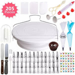 Ensemble de décoration de gâteaux rotatif 205 en 1, ustensiles de cuisson avec embouts de décoration de gâteaux, 205 pièces/ensemble