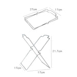 Support de Sac Poubelle Pliable pour Cuisine en Acier Inoxydable, Support de Sac Poubelle