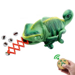 8888 Caméléon rampant électrique pour enfants, télécommandé par infrarouge, jouet amusant avec lumière respirante et colorée.
