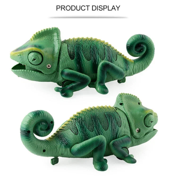 8888 Caméléon rampant électrique pour enfants, télécommandé par infrarouge, jouet amusant avec lumière respirante et colorée.