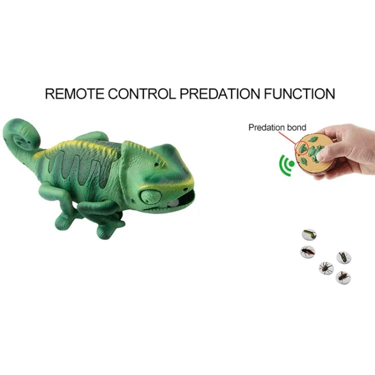 8888 Caméléon rampant électrique pour enfants, télécommandé par infrarouge, jouet amusant avec lumière respirante et colorée.
