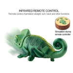 8888 Caméléon rampant électrique pour enfants, télécommandé par infrarouge, jouet amusant avec lumière respirante et colorée.