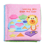 Hochet Bébé Jouet Livre en Tissu Animal Doux Jouet Suspendu pour Poussette Nouveau-né Jouets d'Éveil Éducatifs, Fruit, Légume, Forme, Véhicule