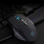 Souris filaire Inphic PW1 Game Mute Macro Definition lumineuse, longueur du câble : 1,5 m, version business noir silencieux, version jeu noir silencieux, version jeu gris titane silencieux