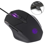 Souris filaire Inphic PW1 Game Mute Macro Definition lumineuse, longueur du câble : 1,5 m, version business noir silencieux, version jeu noir silencieux, version jeu gris titane silencieux