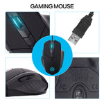 Souris filaire Inphic PW1 Game Mute Macro Definition lumineuse, longueur du câble : 1,5 m, version business noir silencieux, version jeu noir silencieux, version jeu gris titane silencieux
