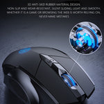 Souris filaire Inphic PW1 Game Mute Macro Definition lumineuse, longueur du câble : 1,5 m, version business noir silencieux, version jeu noir silencieux, version jeu gris titane silencieux
