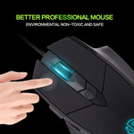 Souris filaire Inphic PW1 Game Mute Macro Definition lumineuse, longueur du câble : 1,5 m, version business noir silencieux, version jeu noir silencieux, version jeu gris titane silencieux
