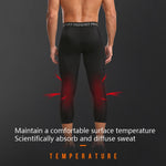Pantalon de protection à nid d'abeille en lycra haute élasticité pour homme, pantalon de survêtement de basket-ball fitness sept huitièmes, S, M, L, XL, XXL, XXXL